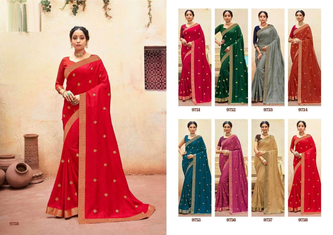 Sarthi Fancy Wear Vichitra Silk Designer Fancy Saree Collection